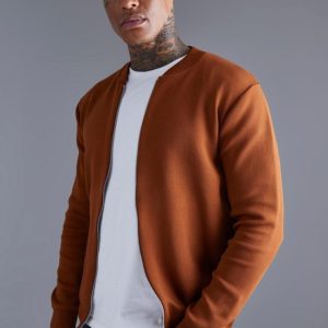 Smart Knitted Bomber Jacket