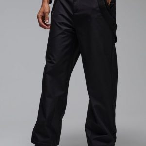 Man Active Detachable Strap Ski Pants