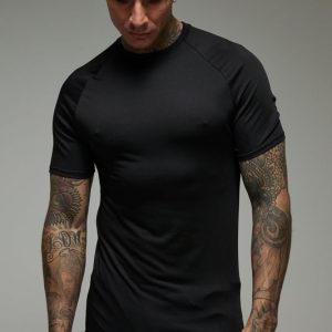 Tall Man Active Lightweight Essentials Workout Muscle Fit Raglan T-shirt