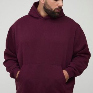 Plus Basic Oversized Over the Head Hoodie
