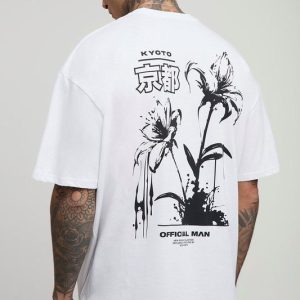Tall Oversized Tokyo Floral T-Shirt