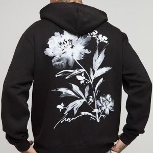 Tall Oversized Floral Print Hoodie