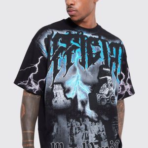 Oversized Official Gravestone Graphic T-shirt