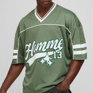 Oversized Homme Mesh Hockey Top