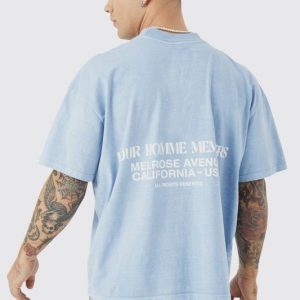 Boxy Overdyed Heavyweight Graphic T-shirt