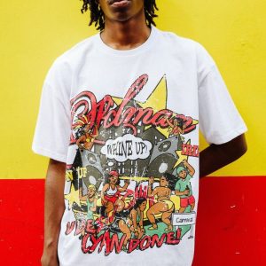 White Oversized Ofcl Man Carnival T-Shirt