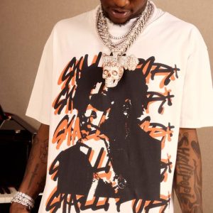 Oversized Boxy Extended Neck Washed Shallipopi T-Shirt