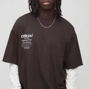 Oversized Boxy Official Pocket T-Shirt