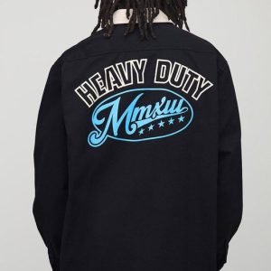 Oversized Heavy Duty Printed Collared Shirt