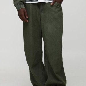 Balloon Fit Embroidered Back Pocket Jeans