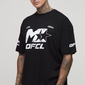 Tall Oversized Boxy M Star Graphic T-Shirt