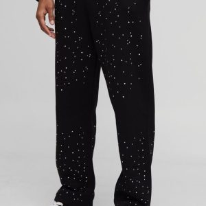 Baggy Fit Rhinestone Joggers