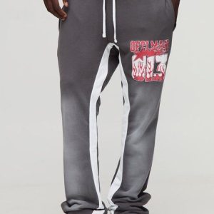 OFCL MAN Spray Wash Stacked Flared Joggers