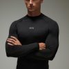 Man Active Lightweight Muscle Fit High Neck Baselayer T-shirt