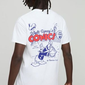 White Oversized Disney Donald Duck License T-Shirt