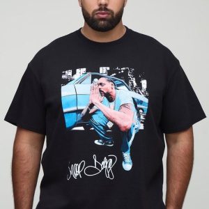 Plus Oversized Snoop Dogg License Print T-Shirt