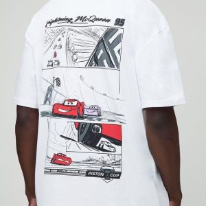 Tall Oversized Disney Cars License Print T-Shirt