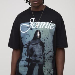 Tall Oversized Jennie License Print T-Shirt