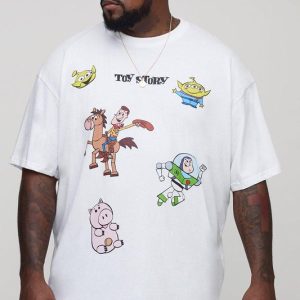 Plus Oversized Toy Story Disney License Print T-Shirt