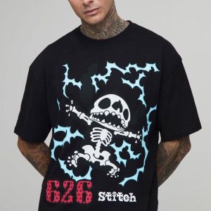 Tall Oversized Lilo & Stitch License Print T-Shirt