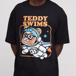 Tall Oversized Teddy Swims License Print T-Shirt