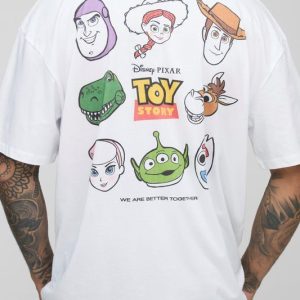 Tall Oversized Disney Toy Story License Printed T-Shirt