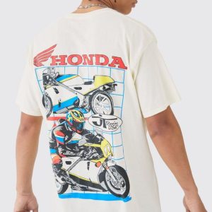 Oversized Honda JT Racing License T-shirt