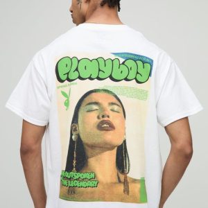 Oversized Playboy License Graphic T Shirt