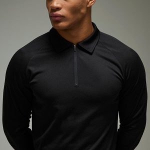 Man Active Long Sleeve Regular Fit Golf Polo