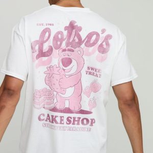 White Oversized Disney Toy Story License Graphic T Shirt