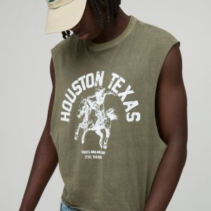 Oversized Boxy Western Washed Graphic Tank