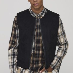 Boxy Fit Reversible Borg & Suede Gilet