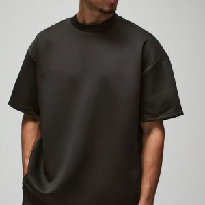 Oversized Extended Neck Scuba T-shirt