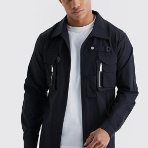 Regular Fit Technical 3d Pocket Utility Shirt