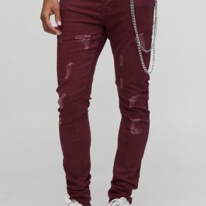 Skinny Fit Stacked Washed Jeans