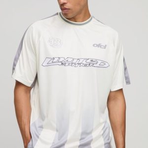 Oversized Ombre Raglan Sports Top