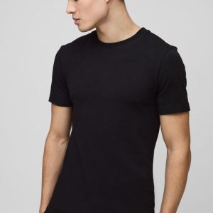 Basic Muscle Fit Crew Neck T-Shirt