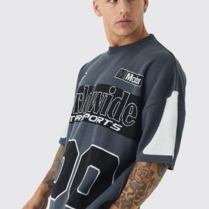 Oversized Moto 100 Knitted T-Shirt
