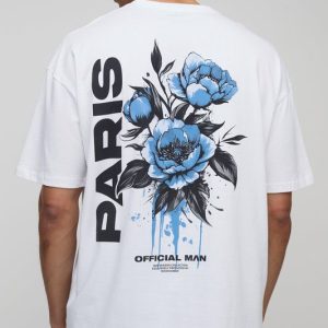 Oversized Paris Floral T-Shirt