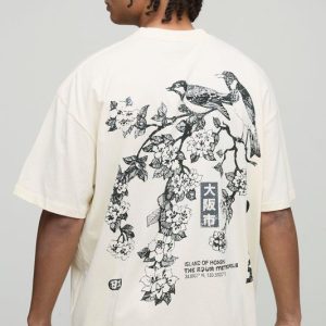 Oversized Blossom Floral Osaka Graphic T-Shirt