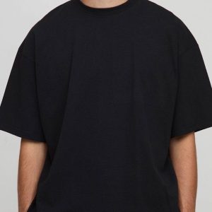 Basic Oversized Boxy Crew Neck T-Shirt