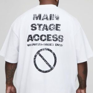 Plus Oversized Boxy Slogan T-Shirt