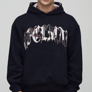 Oversized Boxy Ofcl Cow Print Applique Hoodie