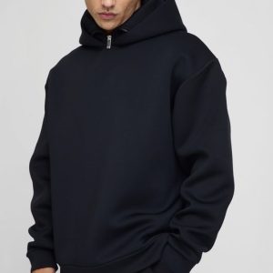 Oversized Bonded Snood Scuba Hoodie