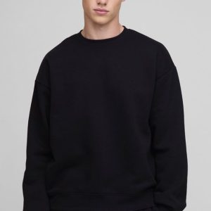 Basic Oversized Boxy Crew Neck Sweatshirt