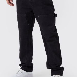 Straight Leg Carpenter Black Jeans