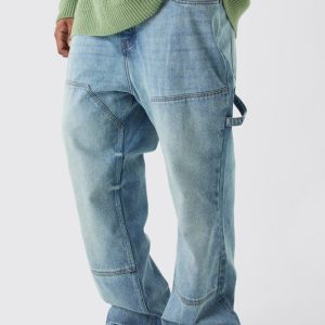 Plus Slim Rigid Flare Carpenter Jeans