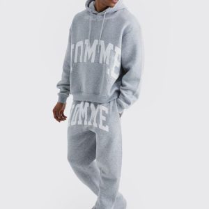 Oversized Boxy Split Hem Homme Tracksuit