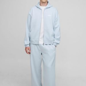 Oversized Boxy Pastel Man Zip Through Tracksuit
