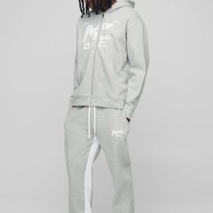 Oversized M Star Gusset Hooded Zip Tracksuit